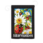 Breeze Decor - Para So De Tortolitas 2-Sided Impression Garden Flag - Size: 13 Inches By 18.5 Inches - With A 3" Pole Sleeve. All Weather Resistant Pro Guard Polyester Soft to the Touch Material. Designed to Hang Vertically. Double Sided - Reads Correctly on Both Sides. Original Artwork Licensed by Breeze Decor. Eco Friendly Procedures. Proudly Produced in the United States of America. Pole Not Included.