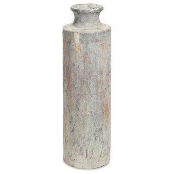 Melrose Ceramic Vase With Grey Finish 70508DS