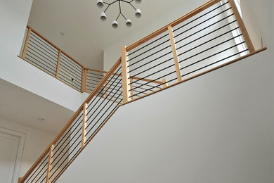 Inspiration for a modern staircase remodel in DC Metro