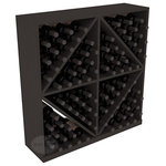 Wine Racks America - Solid Diamond Wine Storage Bin, Pine, Black - This solid wooden wine cube is a perfect alternative to column-style racking kits. Holding 8 cases of wine bottles, you can double your storage capacity with back-to-back units without requiring more access area. This rack is built to last. That is guaranteed.