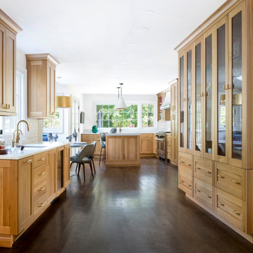 Rift Cut White Oak and Brass Beauty - Kitchen