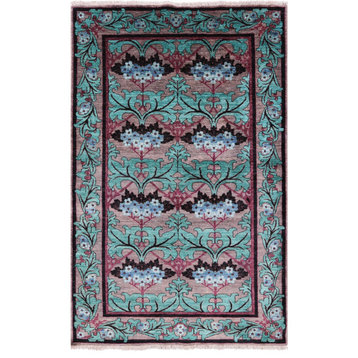 4' 10" X 7' 8" William Morris Hand-Knotted Wool Rug Q6458