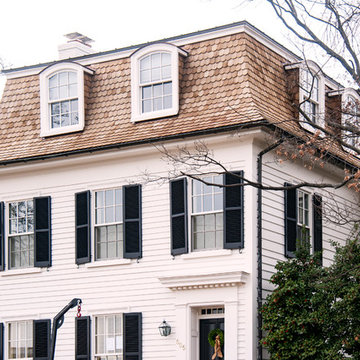 Cedar Shake Shingles with Copper Flashings
