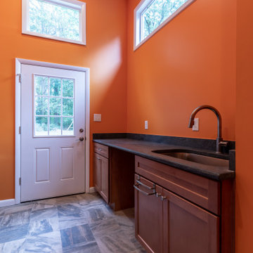 Cheerful Multi Level Rear Addition to Expand Kitchen, Mudroom & Sunroom in Oakt
