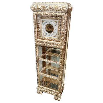 Infinity Ivory Gold Grandfather Clock