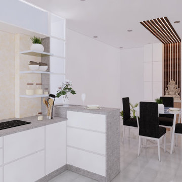 interior decor of luxurious apartment infused with Goan and Dutch elements