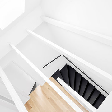Treppe aus schwarzem CDF