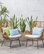 Crystal Outdoor Wicker Club Chairs With Cushions, Set of 2, Light Brown/Black/Be