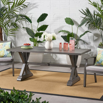 Beenle Modern Outdoor Aluminum Dining Table