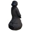 Chinese Oriental Stone Standing Zen Lohon Figure Hcs3658