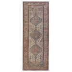 Jaipur Living - Machine Washable Jaipur Living Arkansas Medallion Blue/ Red Runner Rug 3'X10' - The Canteena collection combines the charm of timeless designs with easy-care, livability for any home or lifestyle. The Arkansas design delights with medallions and intricate floral borders in hues of red, blue, gold, and gray. This digitally printed assortment of rugs features stunning abrashed designs that are matched with a traction backing ideal for heavily trafficked, hard surface spaces such as entryways, bathrooms, and kitchens.