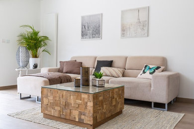 Idée de décoration pour un salon minimaliste.