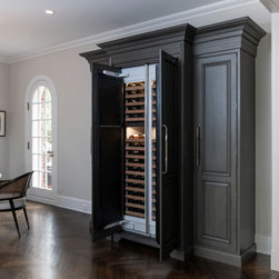 Dark Wood Dining - Wine And Bar Cabinets