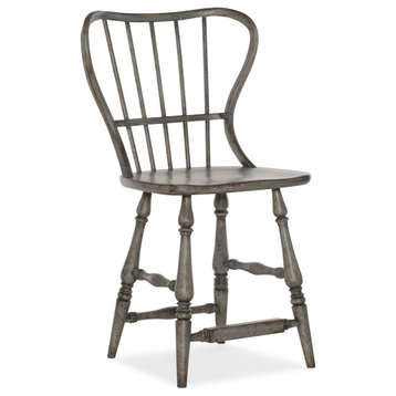Ciao Bella Spindle Back Counter Stool, Speckled Gray