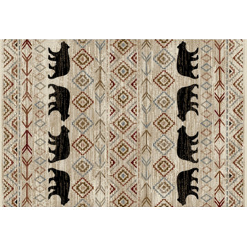 Cozy Cabin Rustic Quilt Lodge 30"x46" Accent Rug
