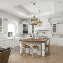 Barstools in kitchen