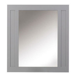 Home Decorators Collection - Home Decorators Collection Aberdeen 33 in. W x 36 in. H Wall Mirror in Dove Grey - Wall Mirrors