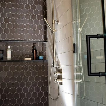 Carbon and Calcite Primary Bathroom