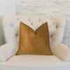 Melbourne Orange and Mint Handmade Luxury Pillow, 24"x24"