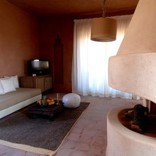 Mediterranean fireplace