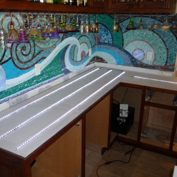 Illuminating Glass Counter Tops
