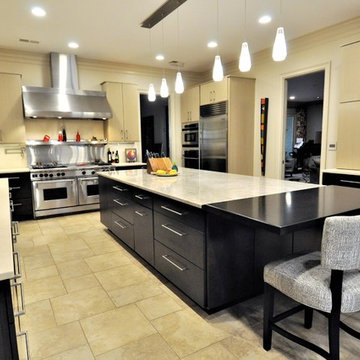 Modern Memphis Two-Toned Kitchen Remodel