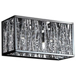 Z-Lite - Terra 2 Light Bathroom Vanity Light in Chrome - Sparkling crystals shine beautifully on this exquisite two light vanity, and are paired perfectly with chrome hardware.