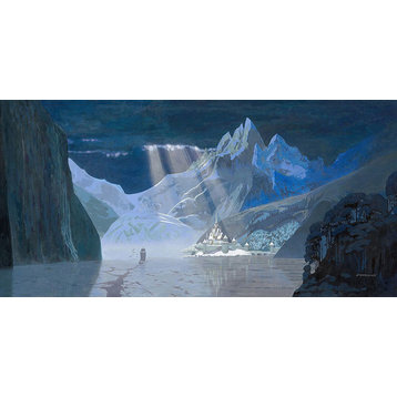 Disney Fine Art Arendelle in Winter by David Womersley, Gallery Wrapped Giclee