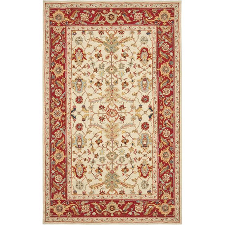 Safavieh Chelsea HK751C 2'6"x10' Ivory/Red Rug