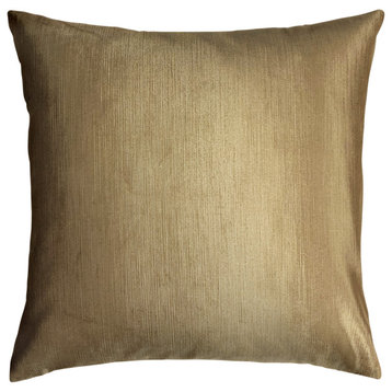 The Pillow Collection Brown Victoria Corduroy Cocoa Throw Pillow, 18"