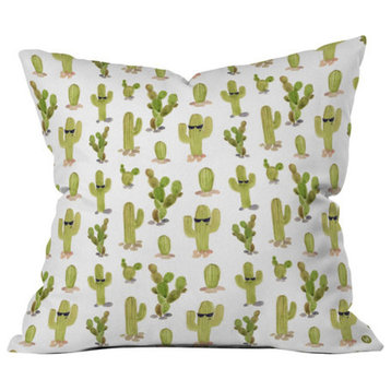 Wonder Forest Cool Cacti Throw Pillow, 18"x18"