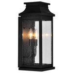 CWI Lighting - Milford 2 Light Outdoor Black Wall Lantern - Add a warm glow and a hint of understated elegance to your outdoor space by mounting the Milford 2 Light Outdoor Long Black Wall Lantern. Perfect next to a porch, in front of a garage, or at a side door, this wall lamp with candelabra bulbs will perfect the look of any modern rustic or modern farmhouse inchspired home.  Feel confident with your purchase and rest assured. This fixture comes with a one year warranty against manufacturers defects to give you peace of mind that your product will be in perfect condition.