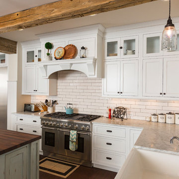 Hyde Park Kitchen Remodel with Authentic Barn Beams