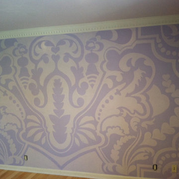 Oversized ornament decorative painting