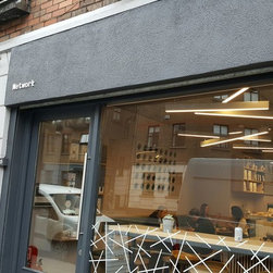 Network Cafe, Aungier St - Funky linear lighting that ties in with the clients b - Products