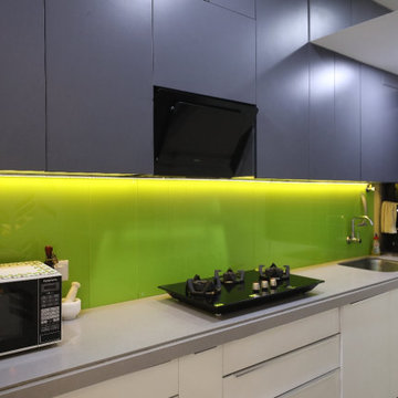 3BHK Contemporary interior design in Prestige Song of South, Bangalore