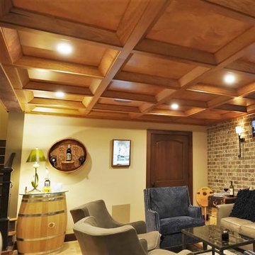 Coffered Ceiling Basement 2