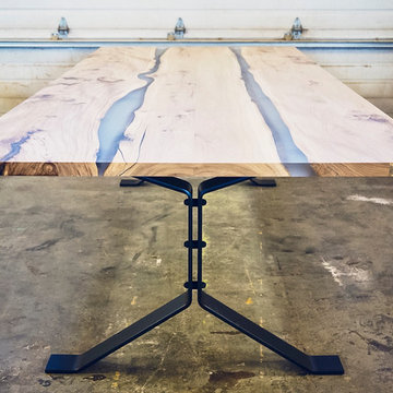 Ironclad Elm Table with Dagny Leg