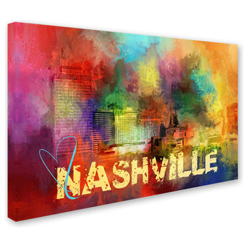 Jai Johnson 'Sending Love To Nashville' Canvas Art, 32 x 22