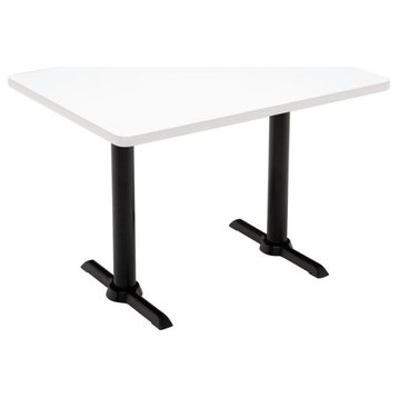 KFI Mode 30" x 48" Conference Table - White - Black T Base - Standard Height