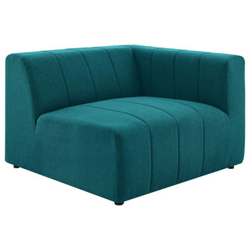 Bartlett Upholstered Fabric Right-Arm Chair Teal