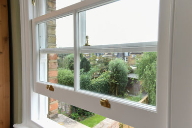 New sash window in a Victorian property in London