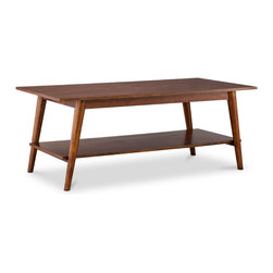 Porter Mid Century Modern Coffee Table - Brown - Products
