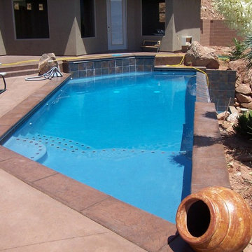 St. George, UT Free Form Pool with Negative Edge
