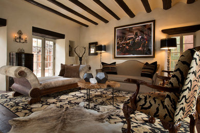 Inspiration for an eclectic living room remodel in Albuquerque