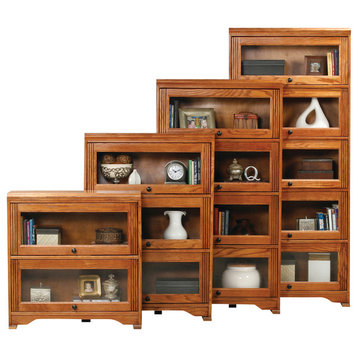 Eagle Furniture Oak Ridge Lawyer Bookcase, Concord Cherry, 2-Door