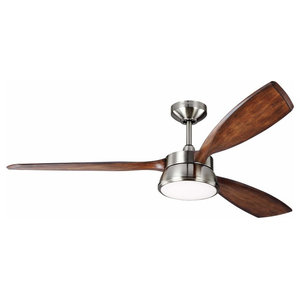 Westinghouse 30 Chrome 3 Blade Reversible Ceiling Fan With Light