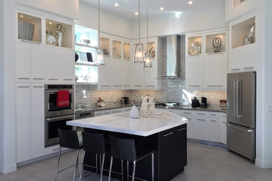Example of a trendy kitchen design in Phoenix