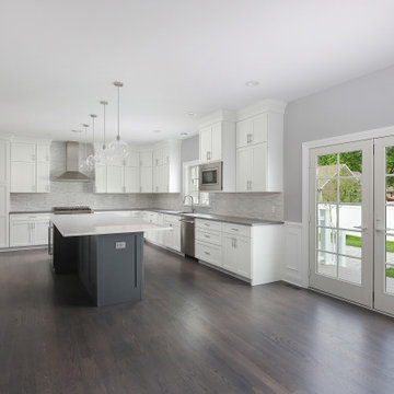 Tranquil Grey & White Shaker Kitchen