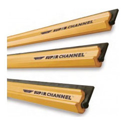 Ettore High Grade Aluminium Gold Anodised Super Channel With Rubber - Products